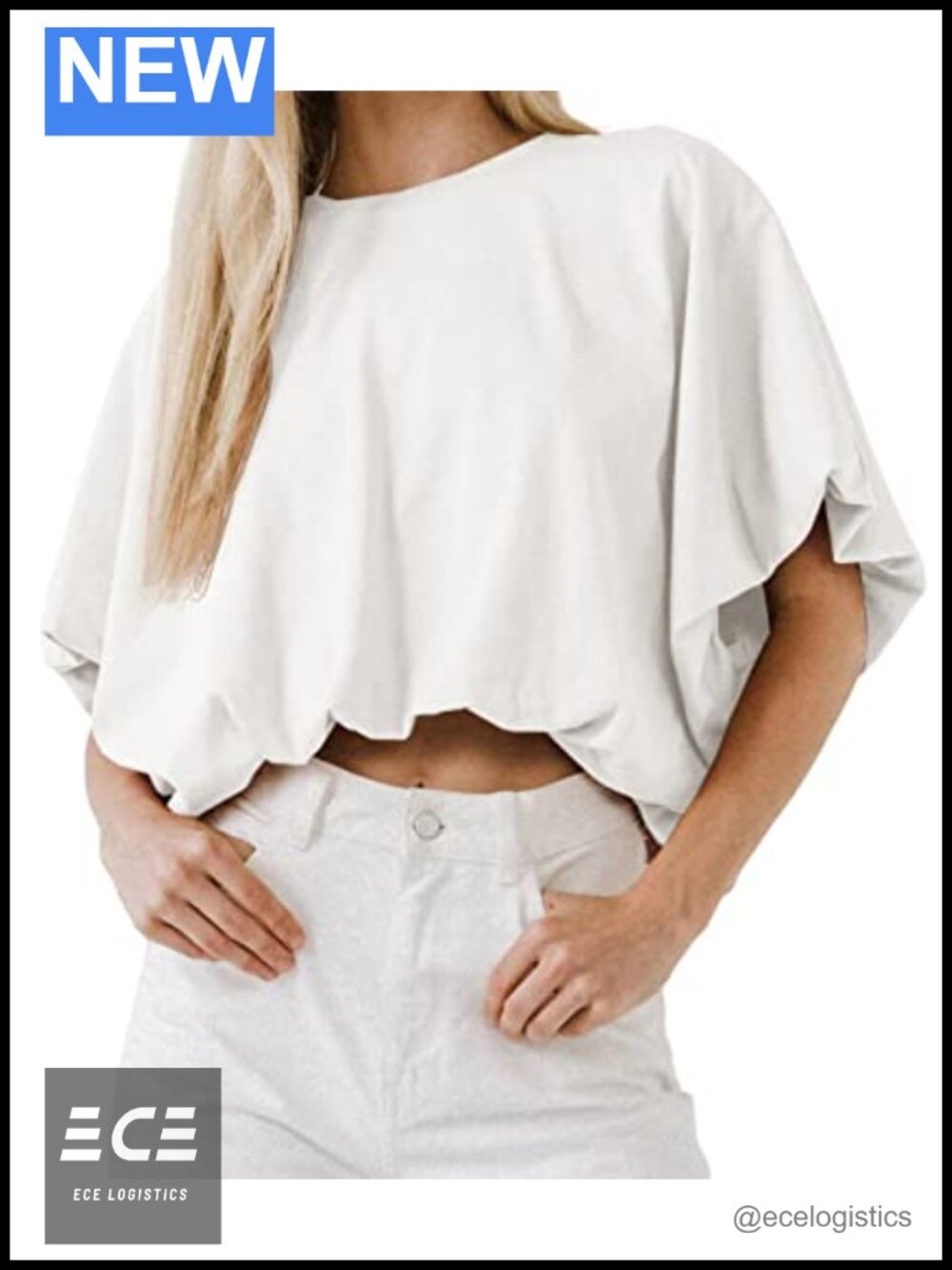Womens Summer Crewneck Crop Tops Short Sleeve Casual Loose Cropped T Shirts